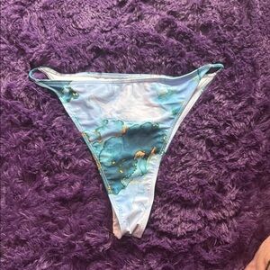 Blue and Green Bikini Bottom